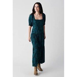 Faherty Dark Teal Maxi Dress